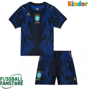 Brasilien Replik Auswärtstrikot Kinder WM 2026 Kurzarm (+ Kurze Hosen)